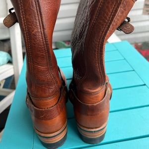 Double H Harness Brown Moto Boots 7.5 Wide
